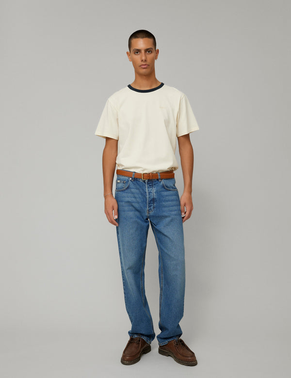 Forét HONEY T-SHIRT - CLOUD/NAVY