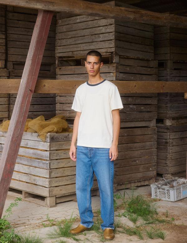 Forét HONEY T-SHIRT - CLOUD/NAVY