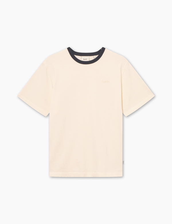 forét HONEY T-SHIRT - CLOUD/NAVY