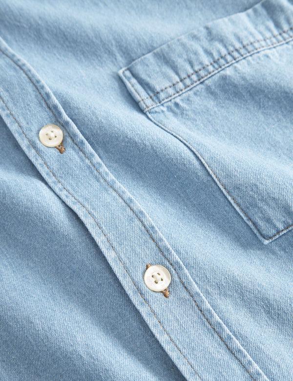 Forét HORNET CHAMBRAY SHIRT - LIGHT CHAMBRAY