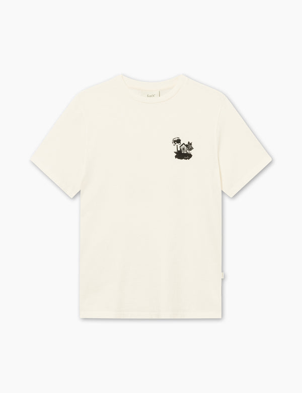 forét HOUSE T-SHIRT - CLOUD