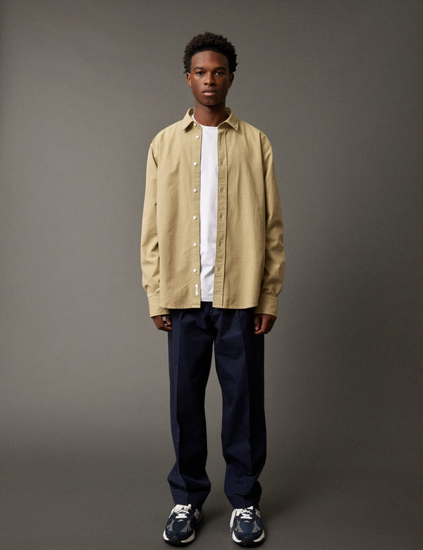 Forét JUPITER JUMBO RIPSTOP SHIRT - KHAKI