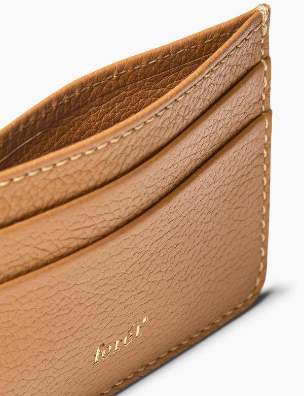 Forét LEATHER CARDHOLDER - COGNAC