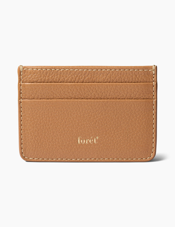 forét LEATHER CARDHOLDER - COGNAC