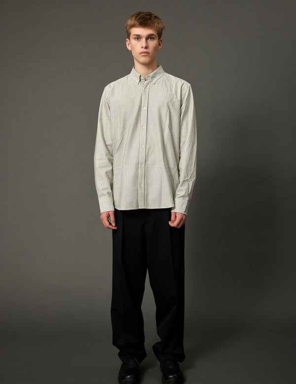 Forét LIFE SHIRT - DARK GREEN/CLOUD