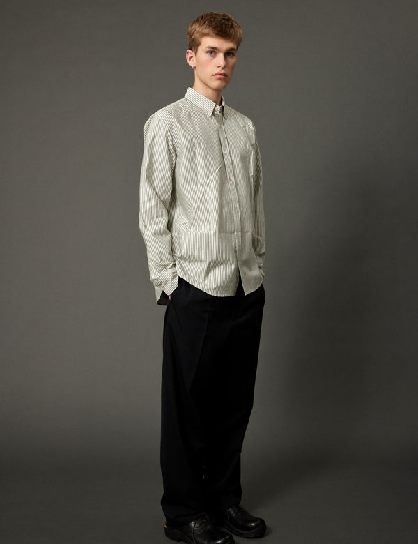 Forét LIFE SHIRT - DARK GREEN/CLOUD