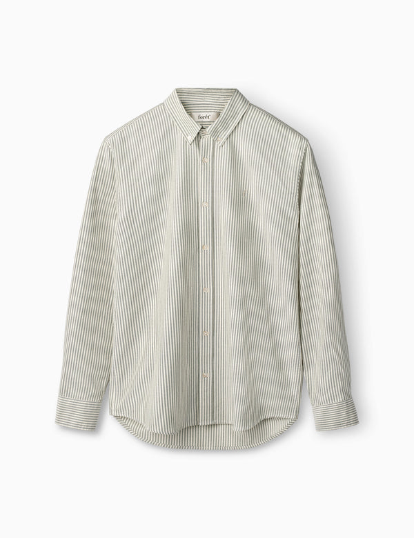 forét LIFE SHIRT - DARK GREEN/CLOUD