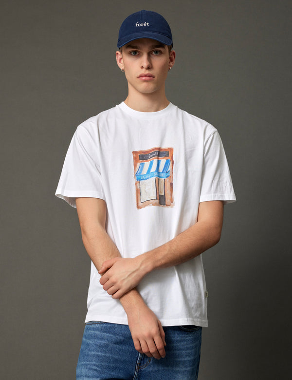 Forét MARKET T-SHIRT - WHITE