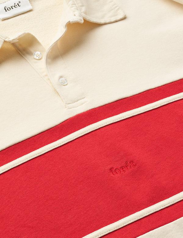 Forét MATCH RUGBY SWEATSHIRT - CLOUD/RED