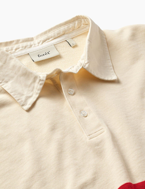 Forét MATCH RUGBY SWEATSHIRT - CLOUD/RED