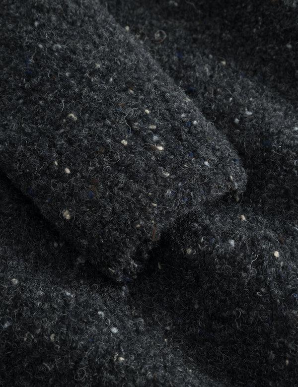 Forét MOSS MERINO KNIT - DARK GREY MÉLANGE