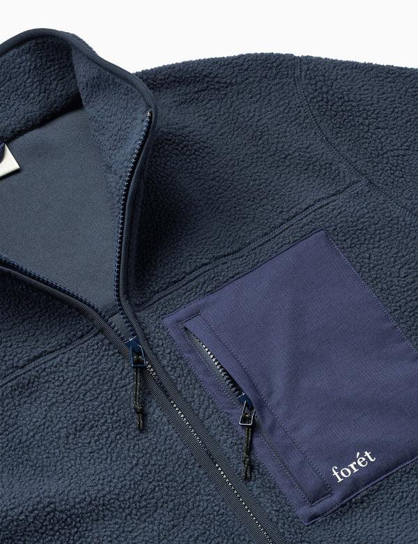 Forét MOUNTAIN FLEECE JACKET - NAVY