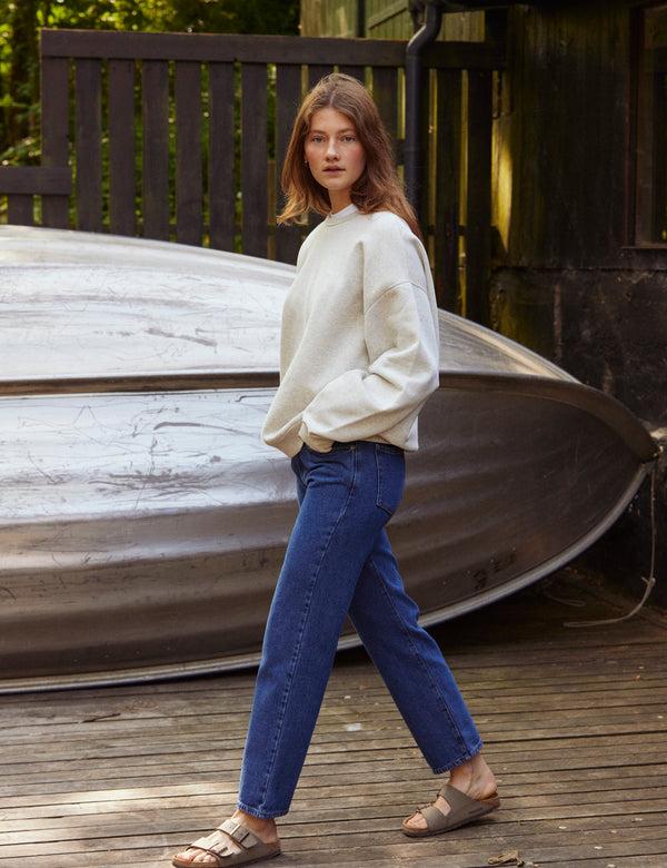 Forét NOON SWEATSHIRT - SNOW MELANGE