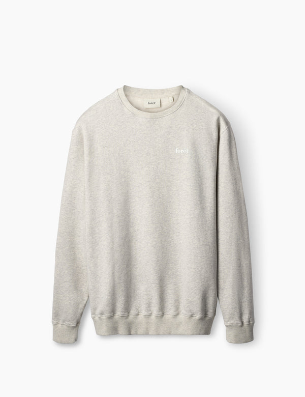 forét NOON SWEATSHIRT - SNOW MELANGE