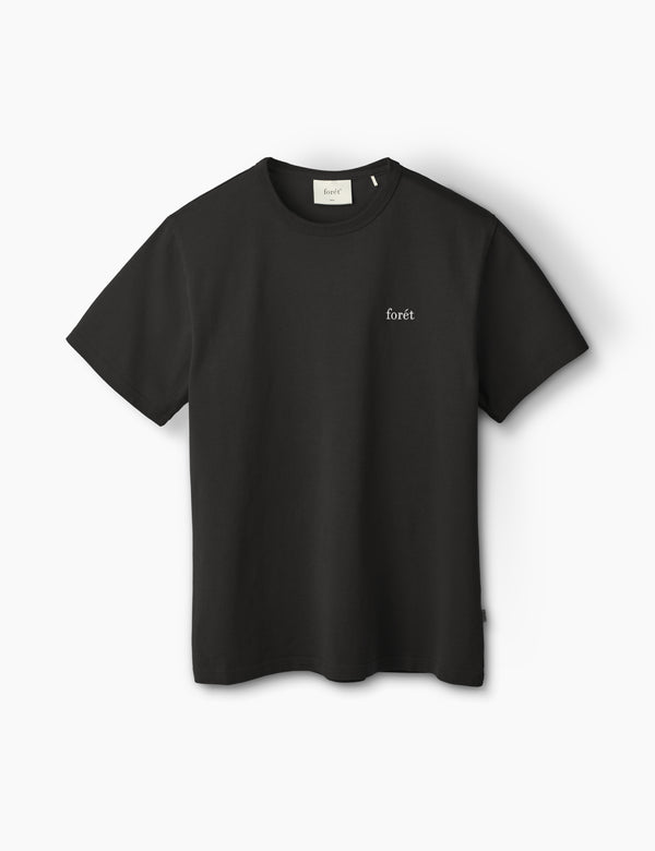 forét OAK T-SHIRT - BLACK