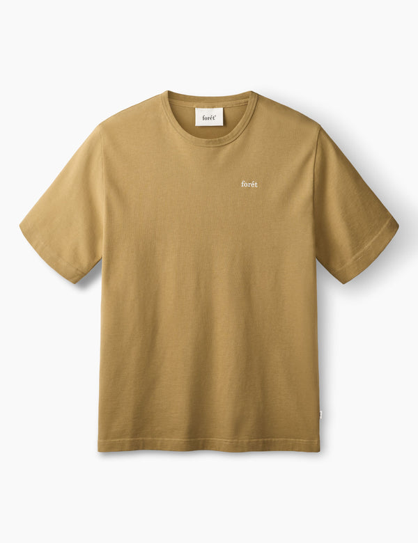 forét OAK T-SHIRT - BURNT KHAKI