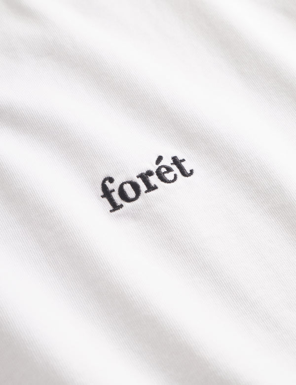 Forét OAK T-SHIRT - WHITE/BLACK
