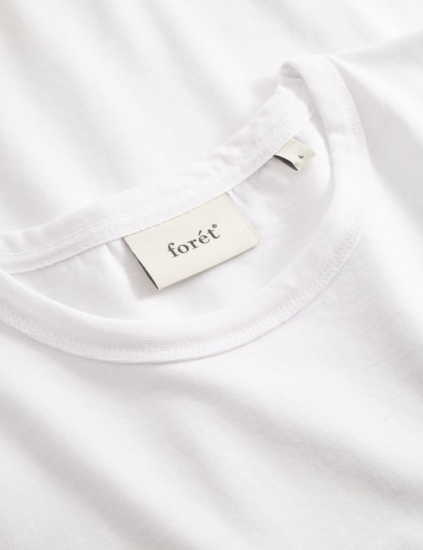 Forét OAK T-SHIRT - WHITE/BLACK