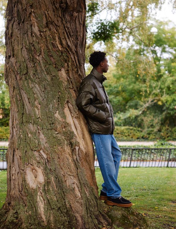 Forét OAT PUFFER JACKET - DARK MOSS