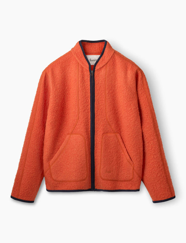 forét OPAL WOOL JACKET - MANDARINE