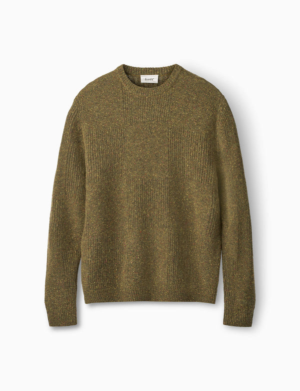 forét ORBIT WOOL KNIT - ARMY