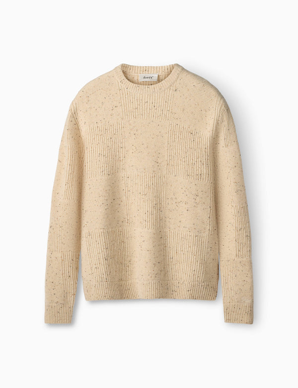 forét ORBIT WOOL KNIT - CLOUD
