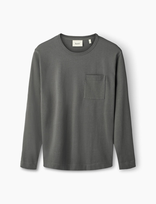 forét PLANET LONGSLEEVE - DARK GREY