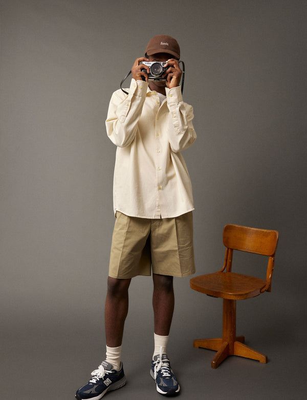 Forét PLUTO CHAMBRAY SHIRT - CLOUD CHAMBRAY