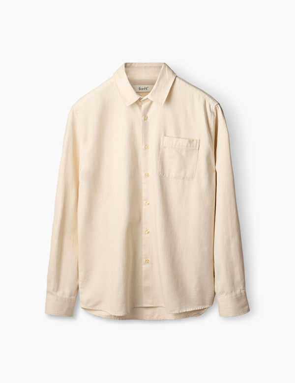 forét PLUTO CHAMBRAY SHIRT - CLOUD CHAMBRAY