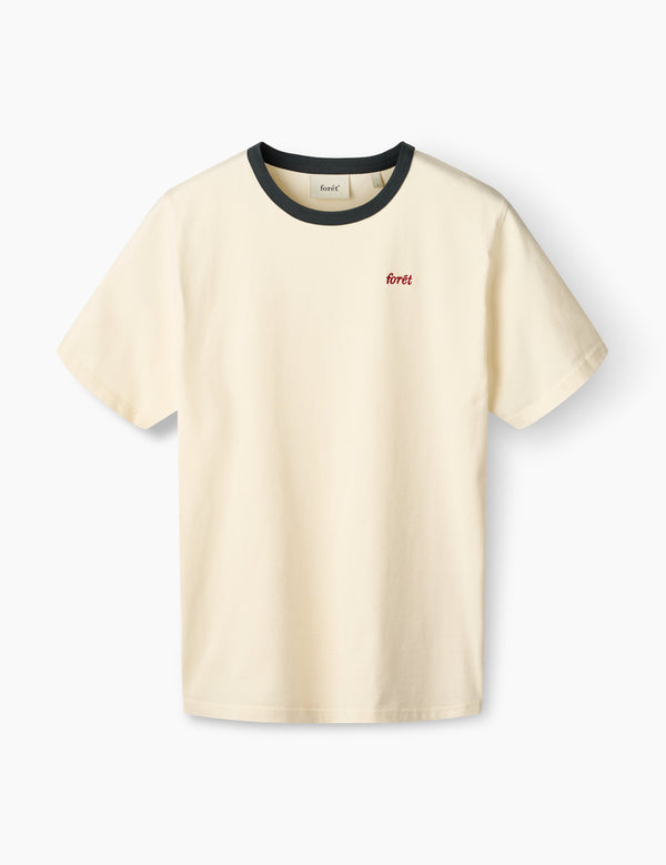 forét RAY T-SHIRT - CLOUD/NAVY