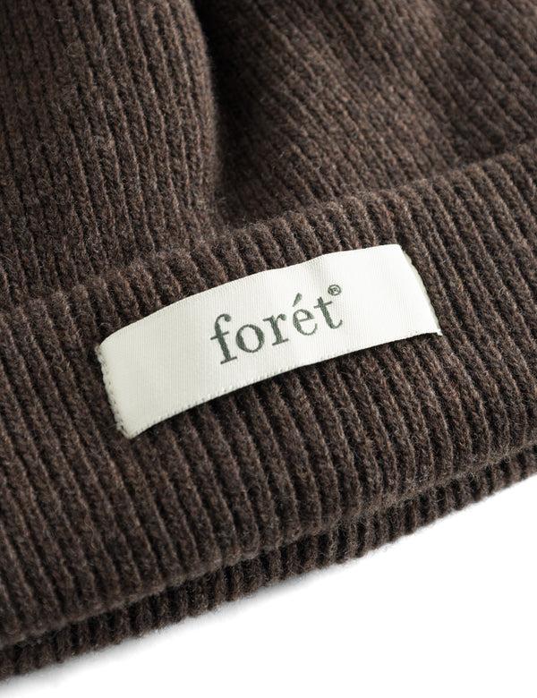 Forét RELAX RIB BEANIE - COLD BROWN