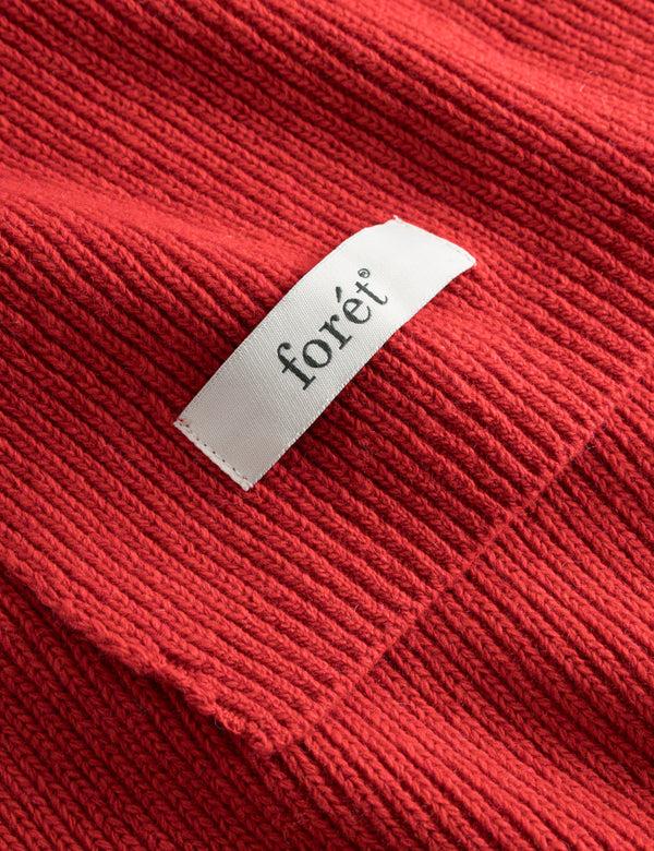 Forét RELAX RIB SCARF - RED