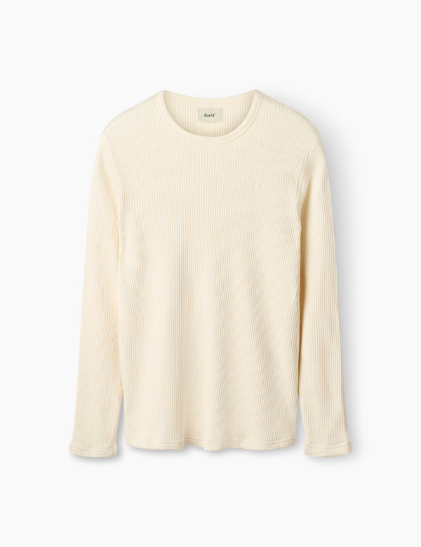 forét RIB LONGSLEEVE - CLOUD