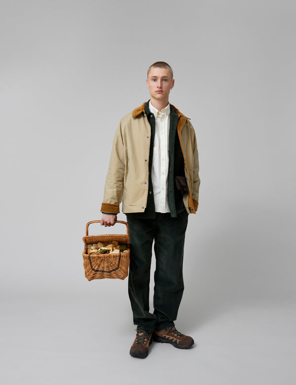Forét ROW OILSKIN JACKET - KHAKI