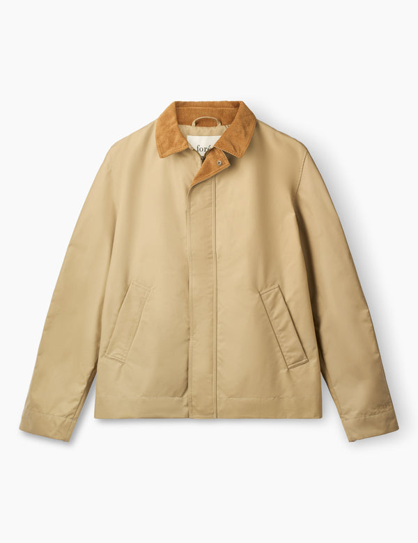 forét ROW OILSKIN JACKET - KHAKI