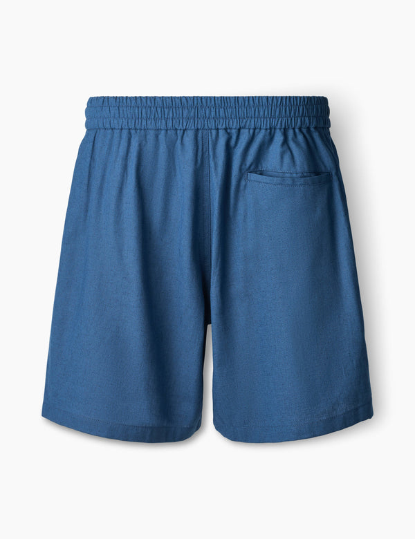 Forét SERENE LINEN SHORTS - BLUE