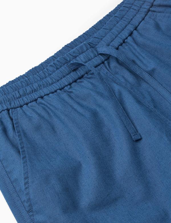 Forét SERENE LINEN SHORTS - BLUE