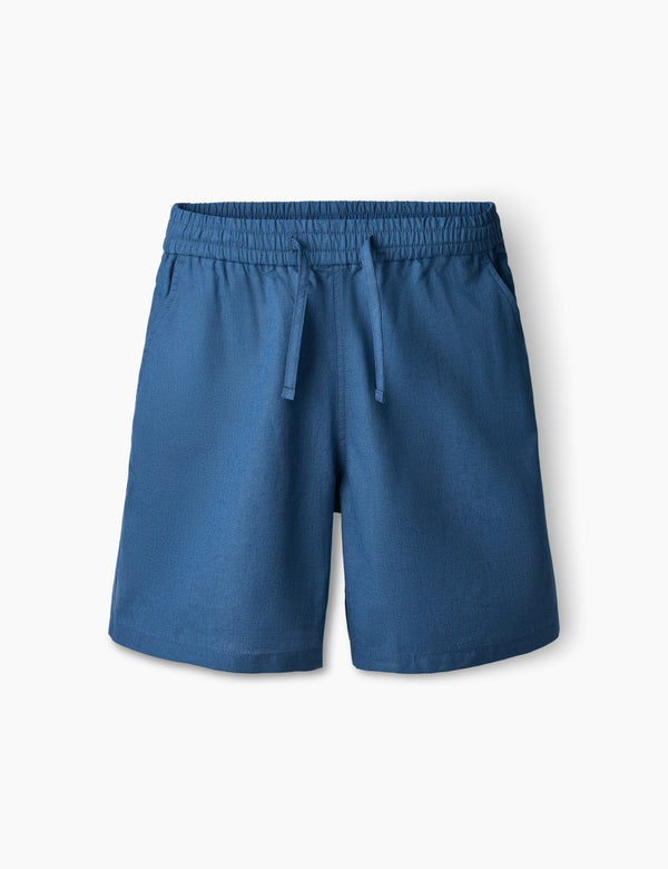 forét SERENE LINEN SHORTS - BLUE
