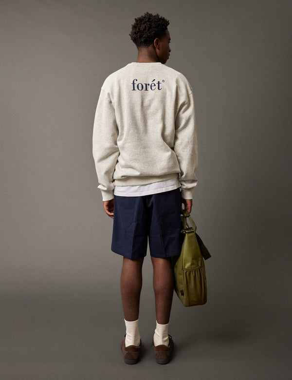 Forét STILL SWEATSHIRT - SNOW MELANGE BLUE