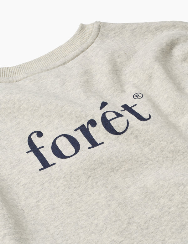 Forét STILL SWEATSHIRT - SNOW MELANGE BLUE
