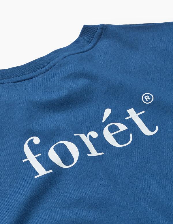 Forét STILL T-SHIRT - BLUE WHITE