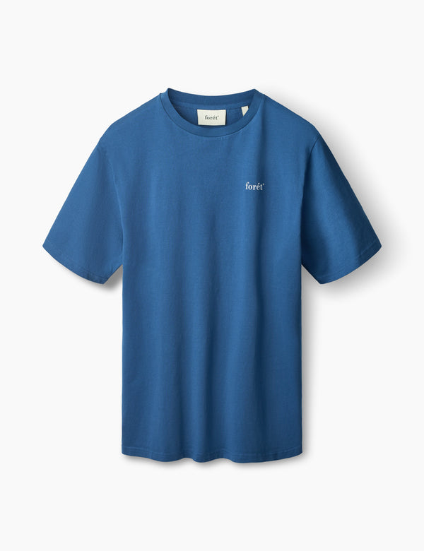 forét STILL T-SHIRT - BLUE WHITE