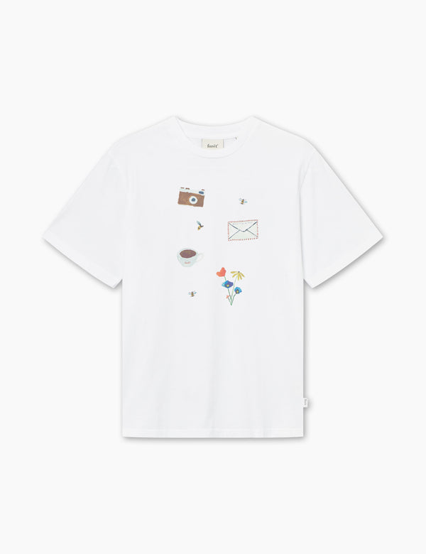 forét THINGS T-SHIRT - WHITE