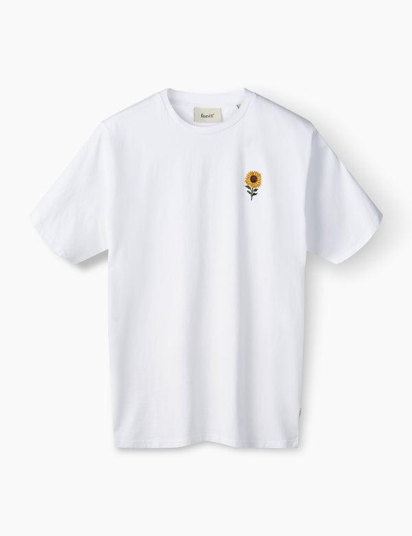forét TOURNESOL T-SHIRT - WHITE