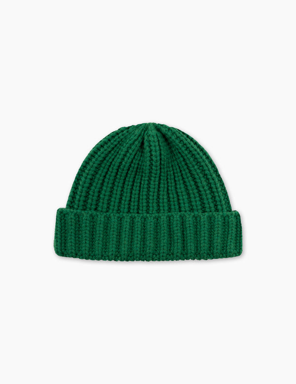 Forét TRIP CHUNKY RIB BEANIE - GREEN