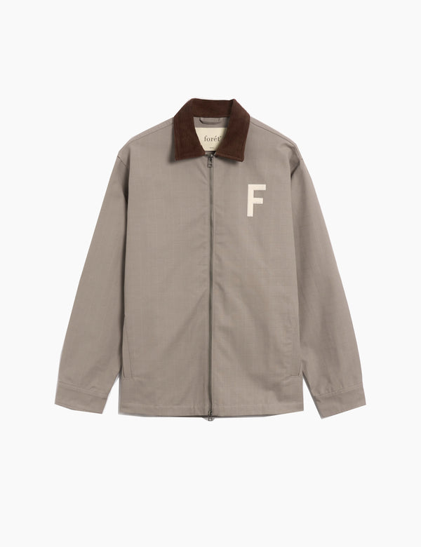 forét WIN ZIP JACKET - TAUPE