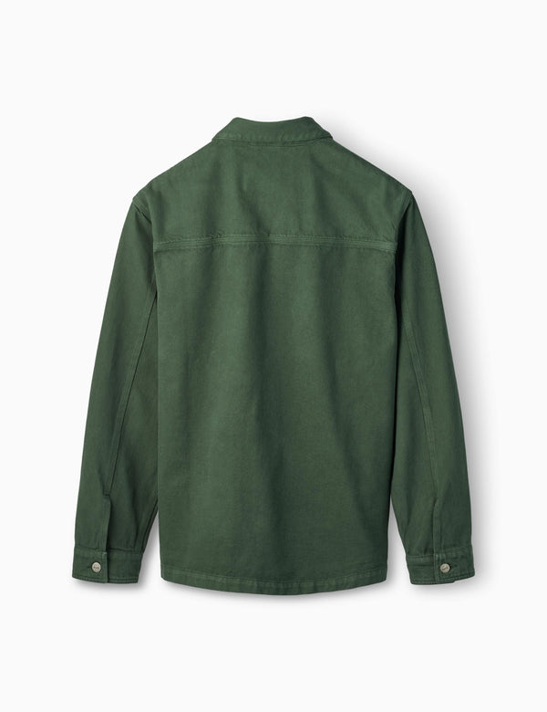 Forét WOOD TWILL OVERSHIRT - DARK GREEN