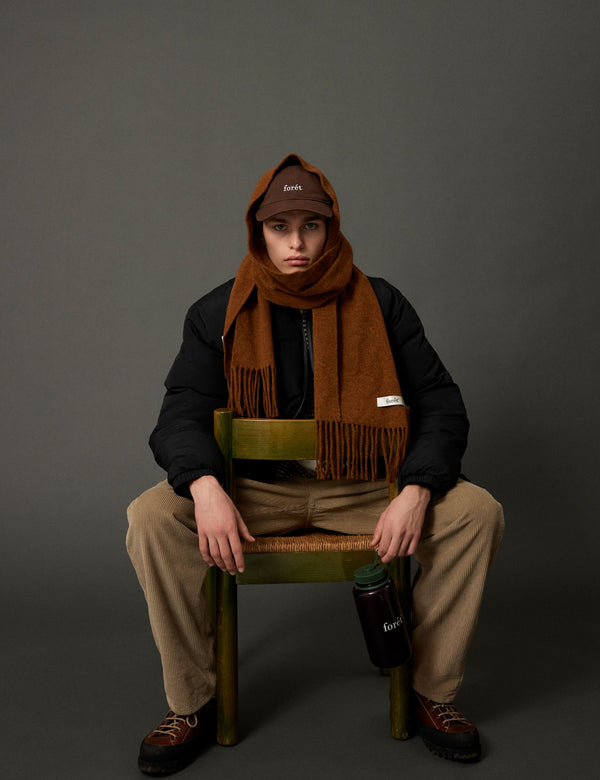 Forét WOOL SCARF - BURNT KHAKI