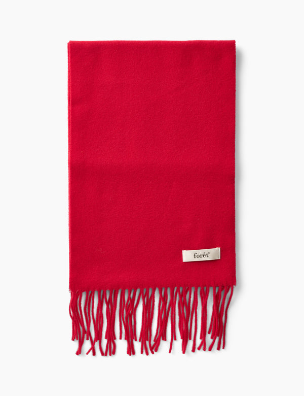 forét WOOL SCARF - RED