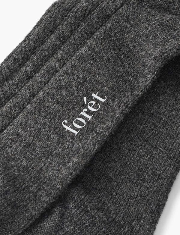 Forét WOOL SOCKS - DARK GREY MELANGE